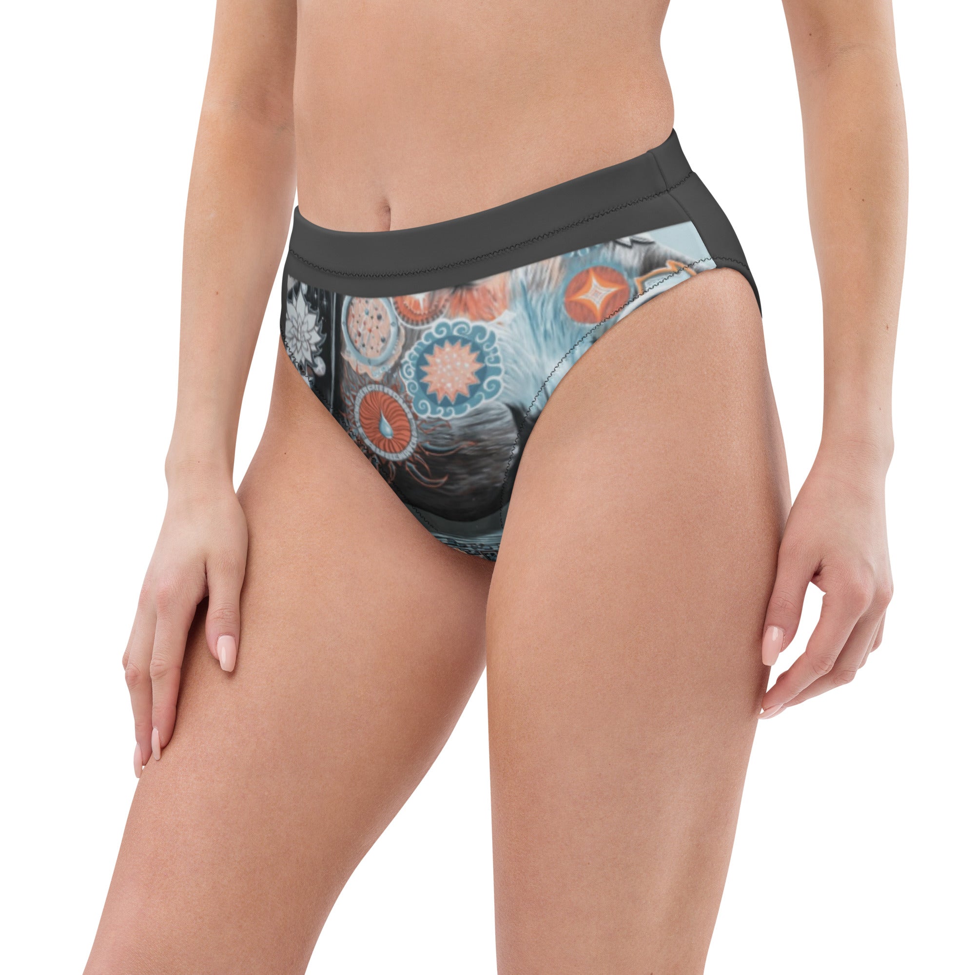 Bikini Bottom-Sustainable-Swimwear-High-Waisted Bikini